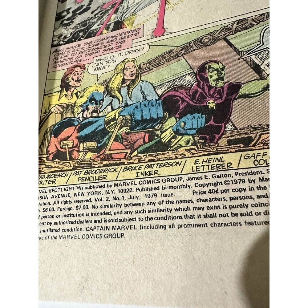 Marvel Spotlight On Captain Marvel #1 Number Marvel Comics 1979 - Picture 8 of 13